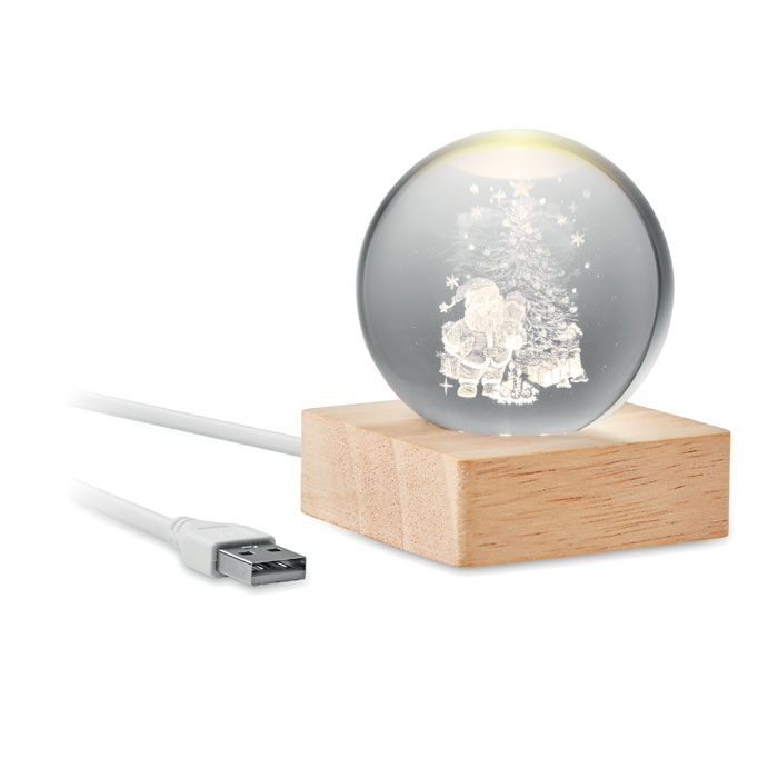 Glob Craciun LED SANTA LIGHT