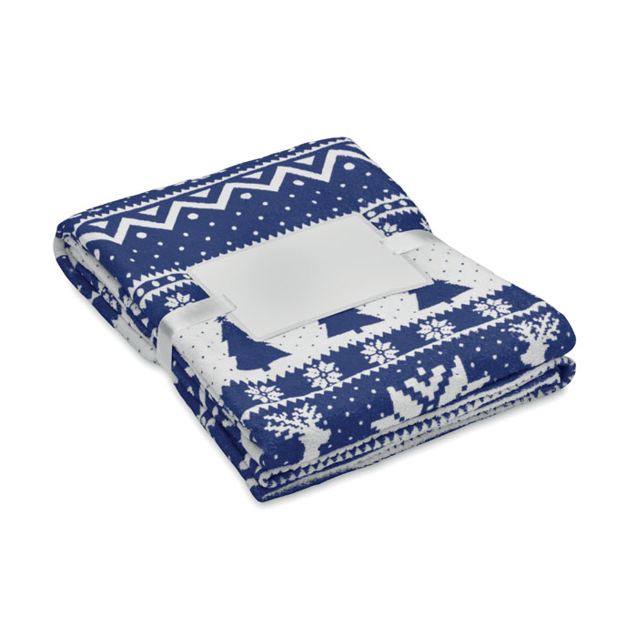 Pătură fleece RPET 190 gr/m² TOSTI Albastru