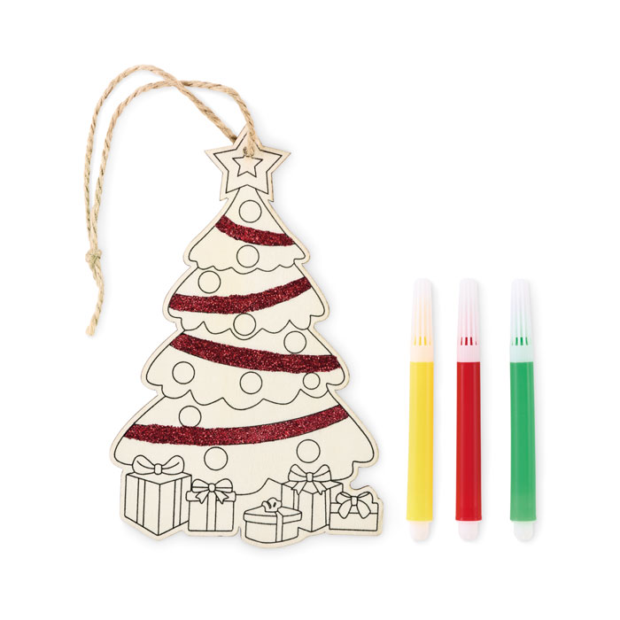 Ornament Crăciun COLORTREE Lemn