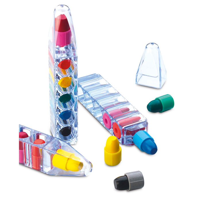 Set de 6 creioane cerate MAGIC Transparent
