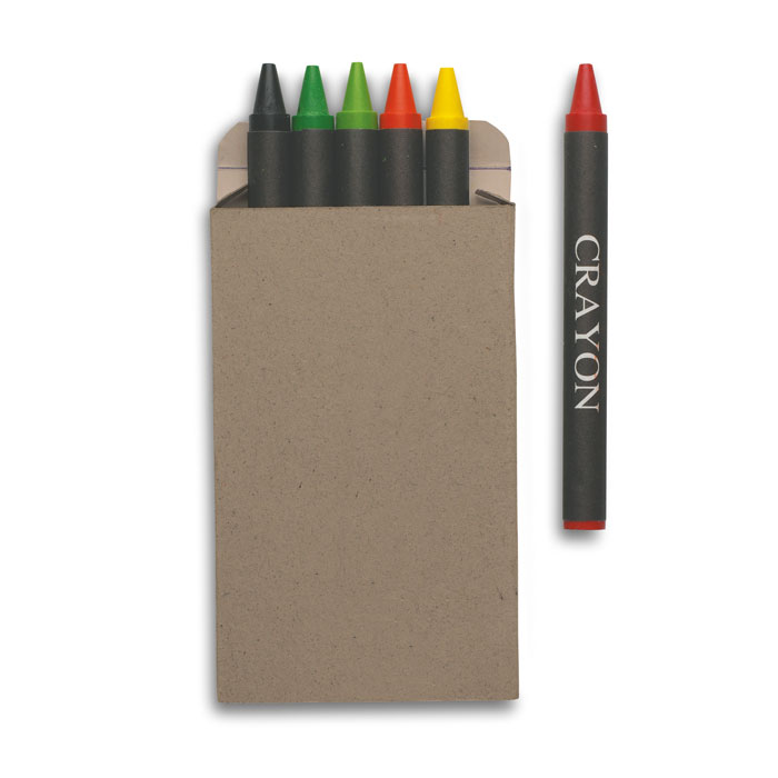 Set de 6 creioane cerate BRABO Multicolor