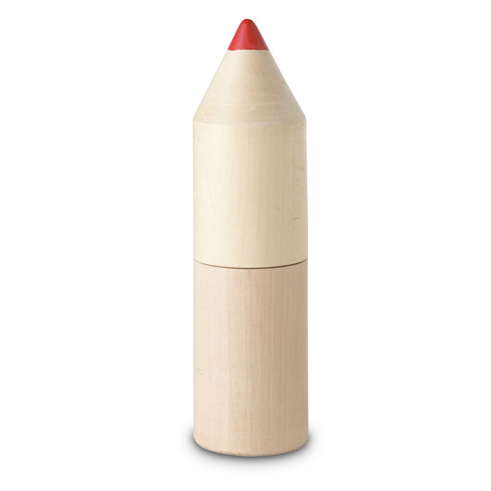 12 creioane în cutie din lemn COLORET Lemn