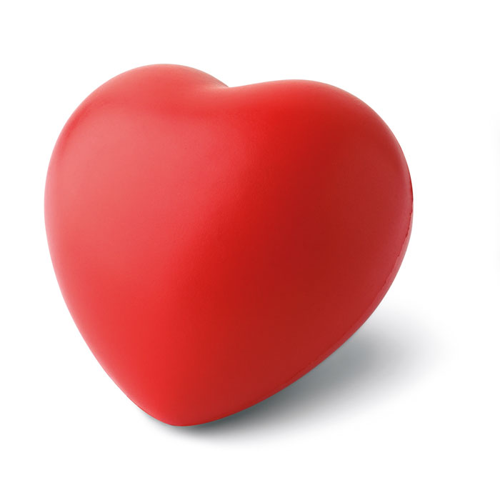 Anti-stres inimă. Material PU. LOVY Roșu