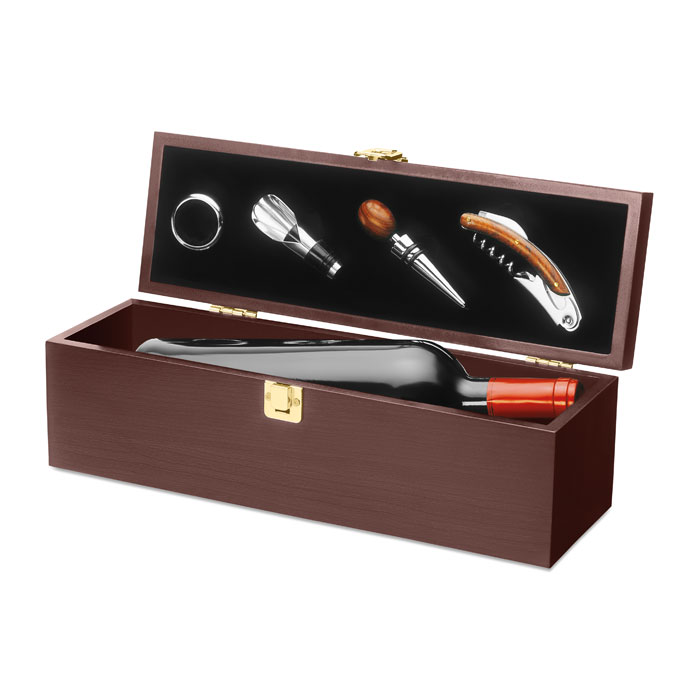 Set accesorii vin în cutie COSTIERES Lemn