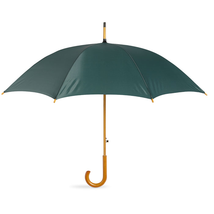 Umbrelă automată/ mâner lemn CUMULI Verde