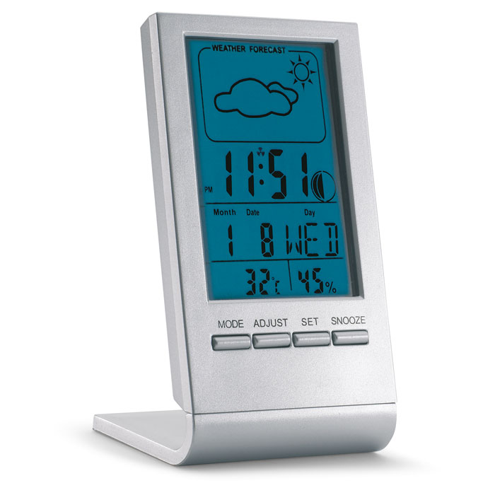 Staţie meteo cu ecran LCD SKY Argintiu