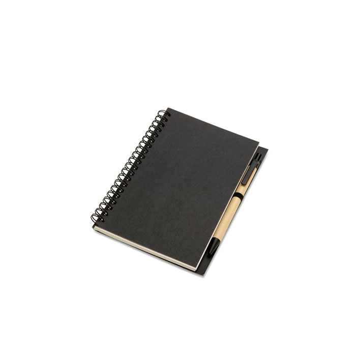 B6 Bloc notes reciclabil şi pix BLOQUERO Negru