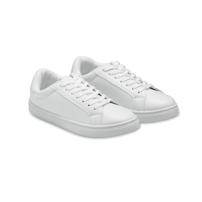 Adidași din PU 40 BLANCOS Alb