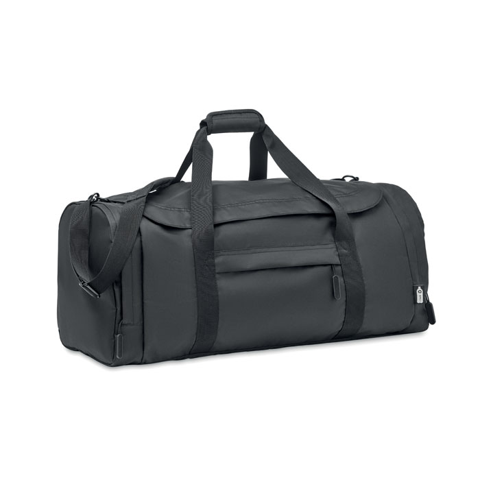 Geantă sport mare din 300D RPET VALLEY DUFFLE Negru