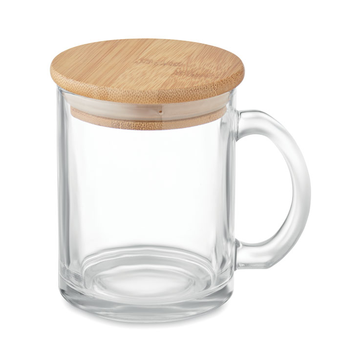 Cană din sticlă reciclată 300 m CELESTIAL Transparent
