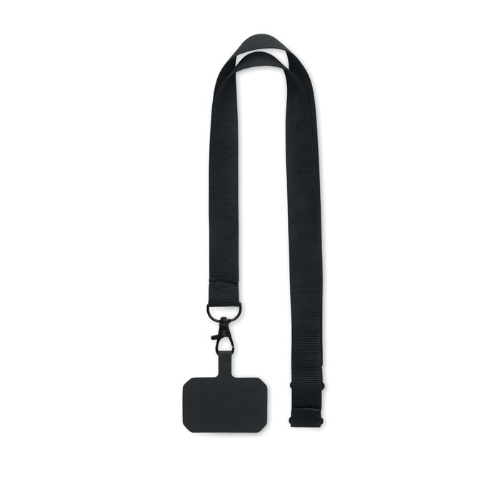 Lanyard suport de telefon AMESTE Negru
