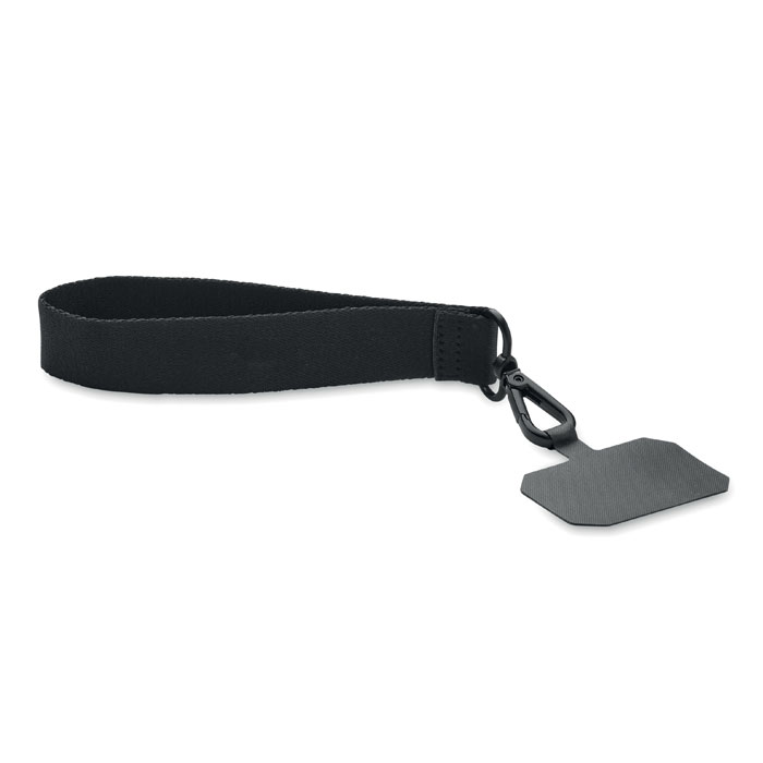 Lanyard pt incheietură din poli CELESTE Negru