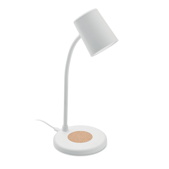 Încărcător wireless + boxă lamp SPOT Alb