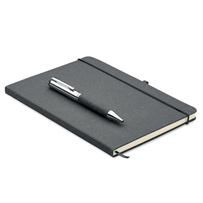 Set de caiete din piele recicla ELEGANOTE Negru