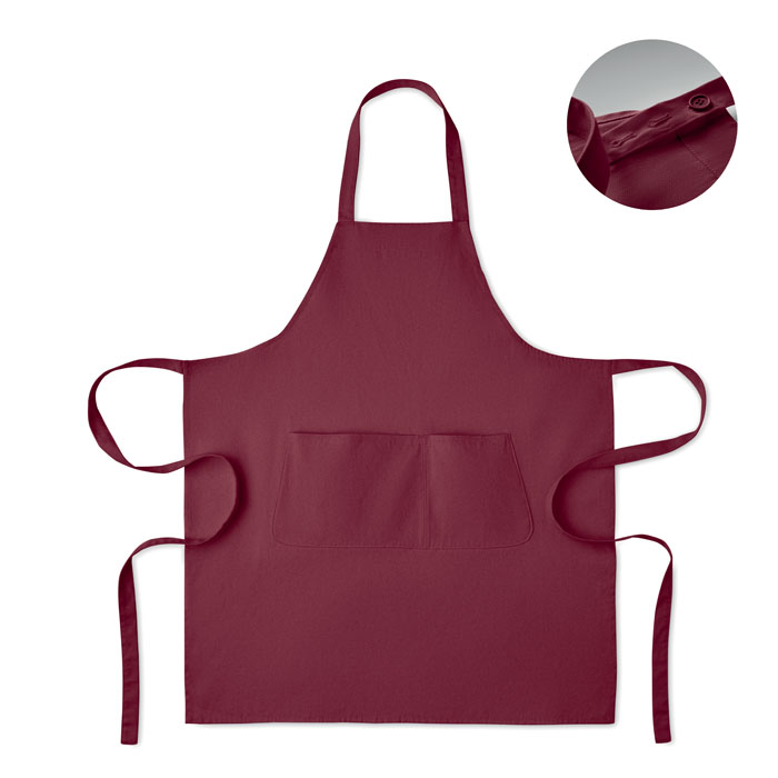 Șorț bumbac organic 240 gr/m² GAMMA Burgundy