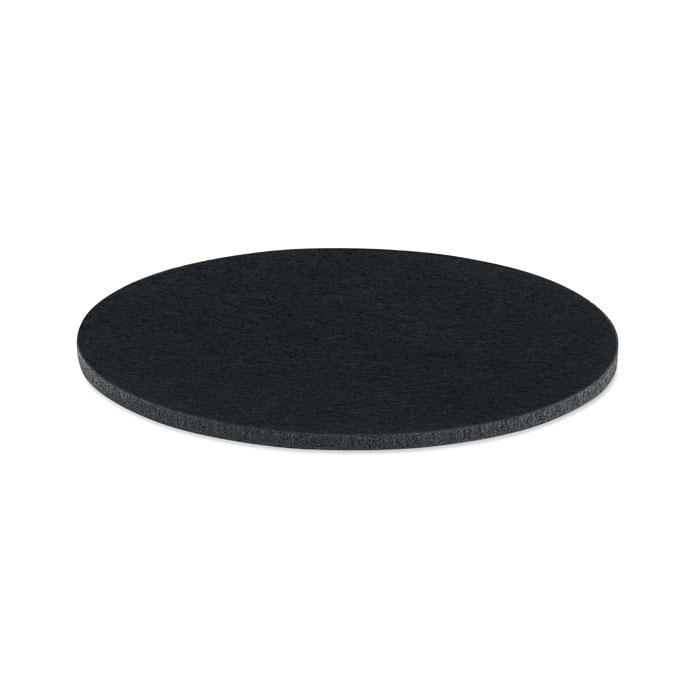 Coaster rotund RPET FELTSTER Negru