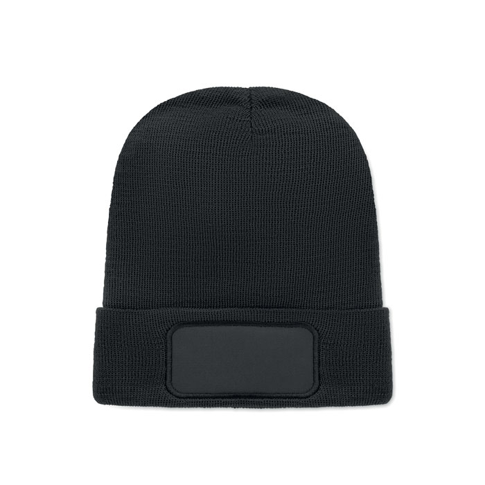 Caciulă unisex poliester RPET CAPNIT Negru