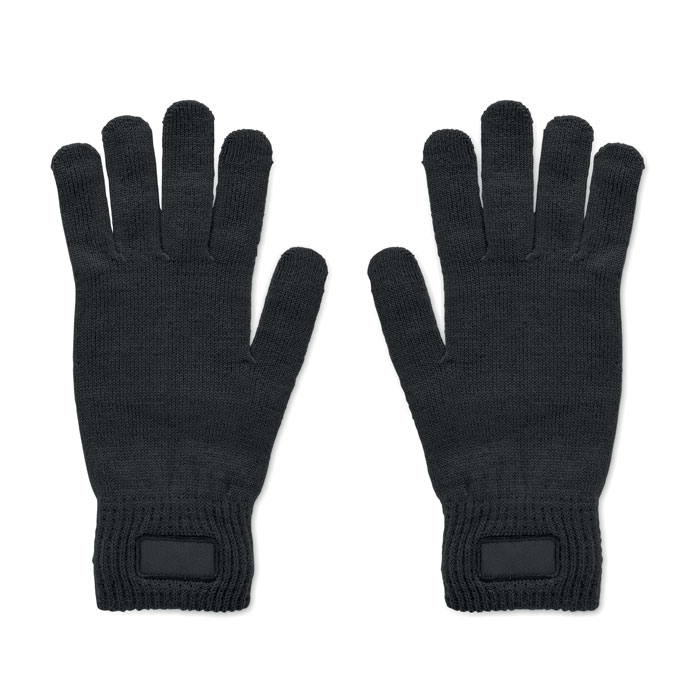 Mănuși tricotate din RPET HANDNIT Negru