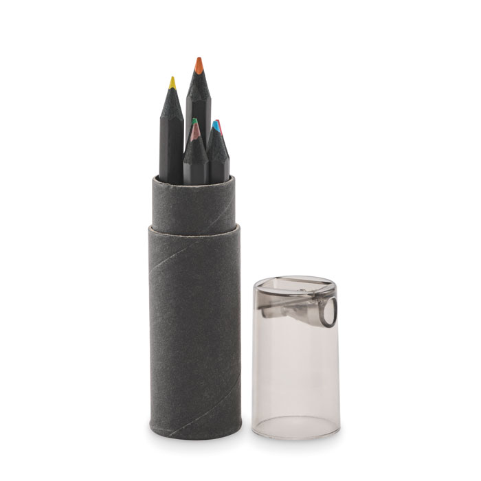 6 creioane de colorat negre NEGRO Negru