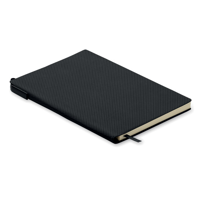 A5 PU notebook cu pix NOTA Negru