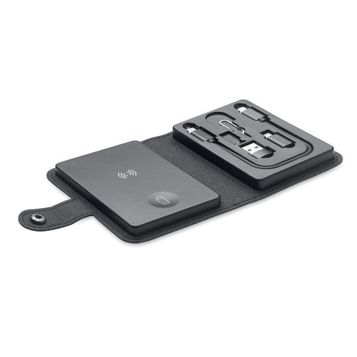 Set conector cablu 4 în 1 15W CAWATT Negru