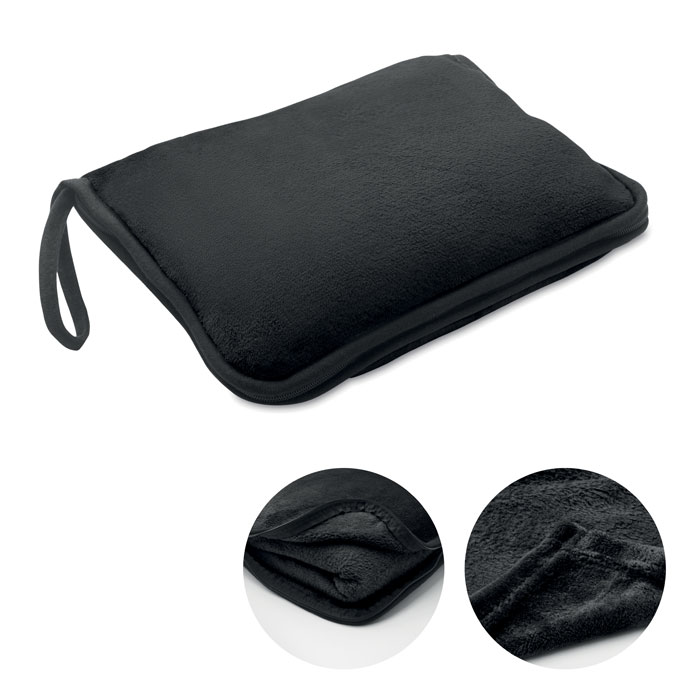 Set de pături de călătorie 2 în COZY Negru
