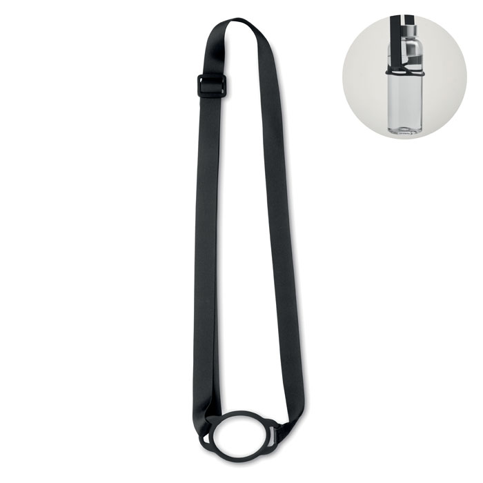 Lanyard cu suport pentru pahar LANCUP Negru