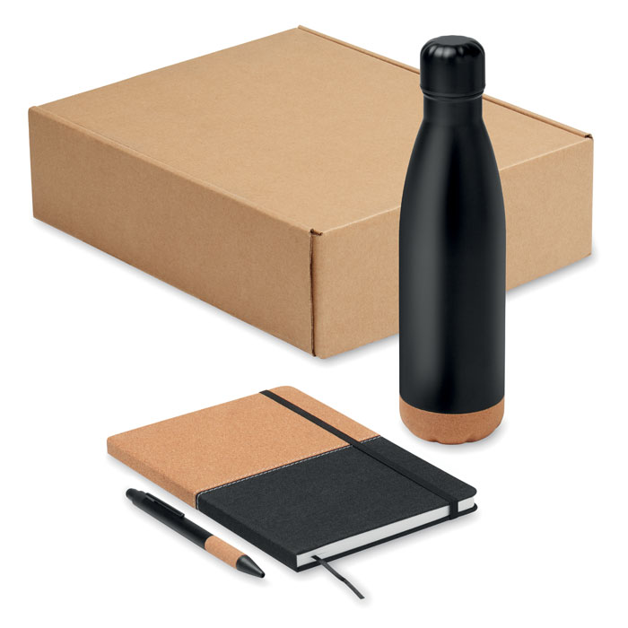 Set cadou 3 piese în cutie CADEAU Negru