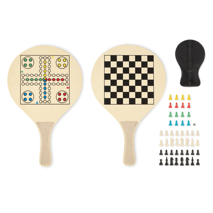 Set de rachete de plajă IWON Lemn