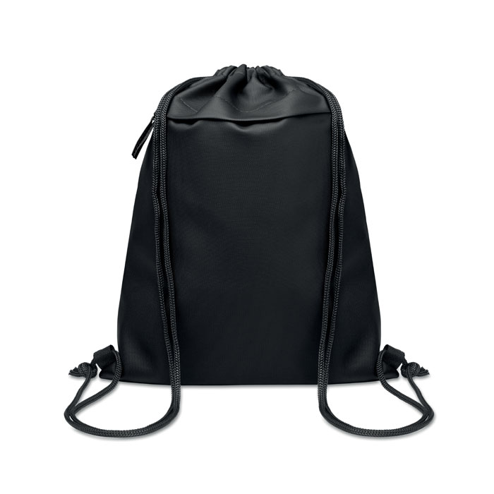 Rucsac cu șnur 600D RPET BANGKOK BAG Negru