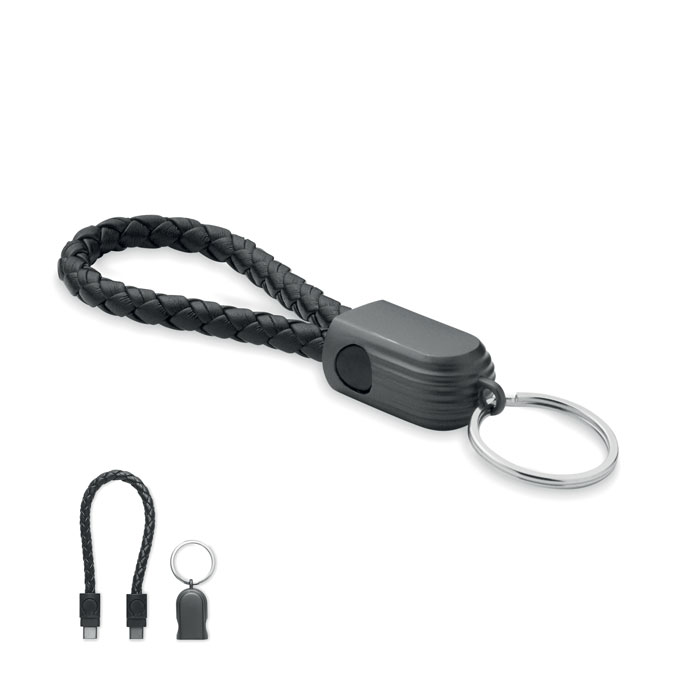 Cablu cu buclă tip C FAULETI LOOP Negru