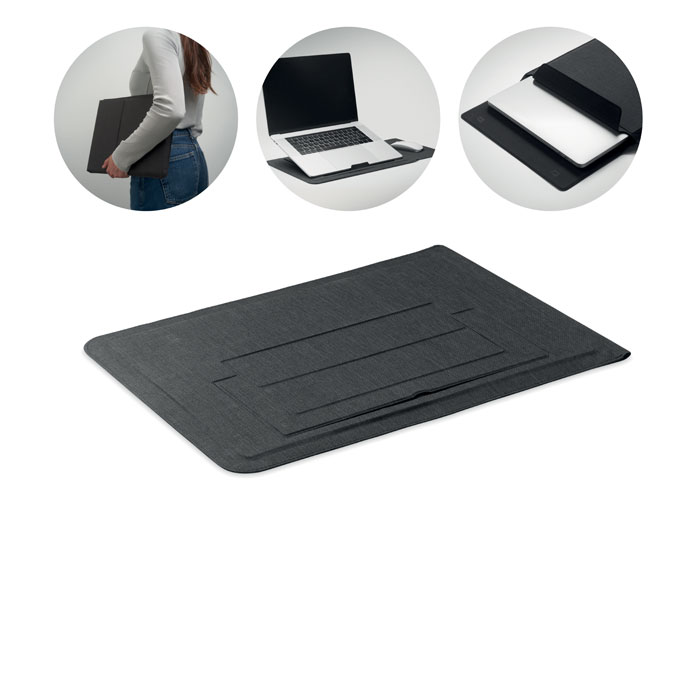 Rucsac laptop de 15 inch fetru PRACTIC Negru