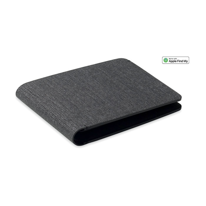 Portofel PU anti-pierdere WALL Negru
