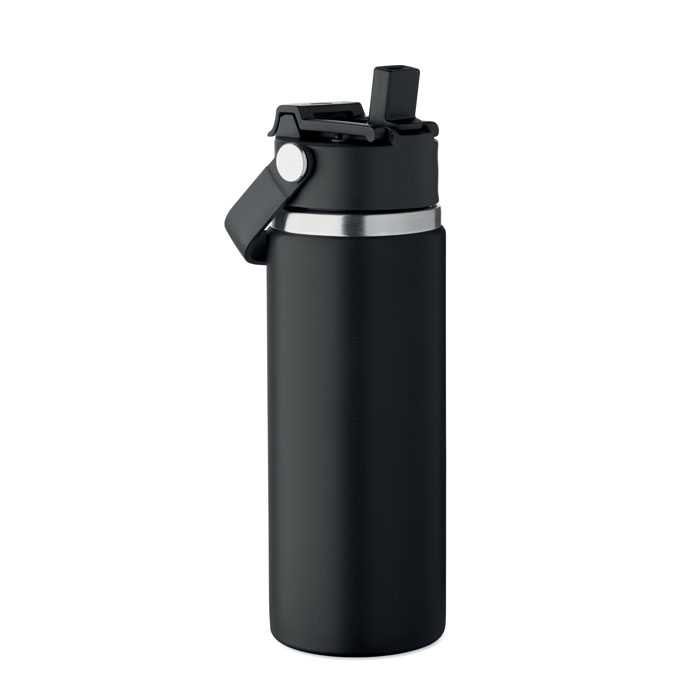 Sticlă cu perete dublu 500 ml SUMA GRIP Negru