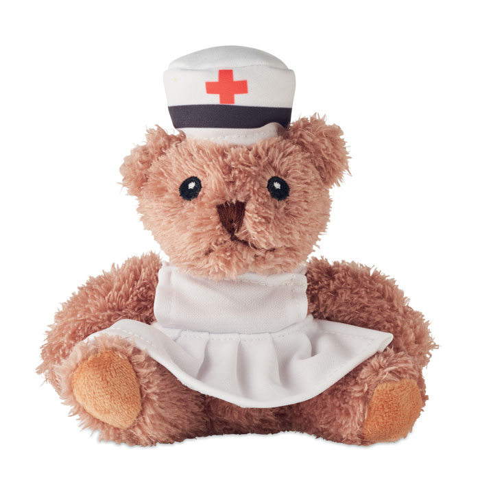 Ursuleț pluș asistentă NURSE Alb