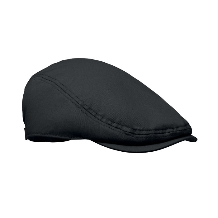 Șapcă plată Newsboy 235 gr/m² FLAT PEAK Negru
