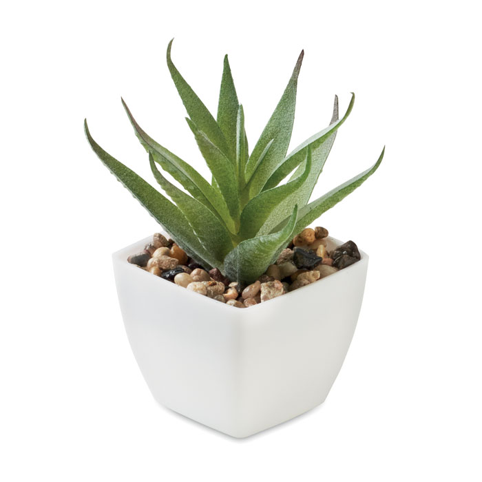Mini plantă artificială ARTILOE Alb