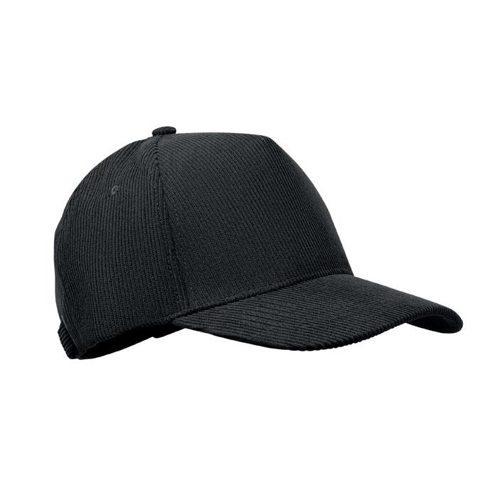 Șapcă baseball reiat 5 panele WALE Negru