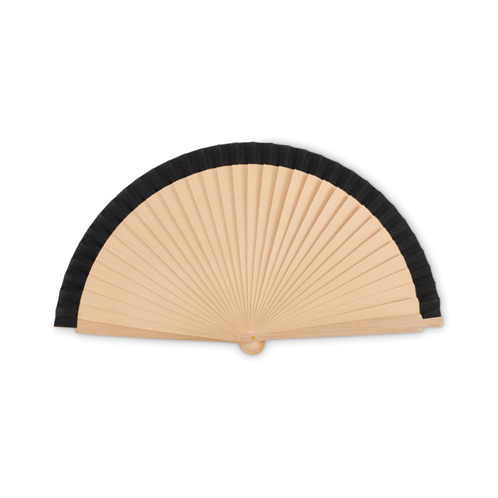 Evantai din lemn WOODFAN Negru