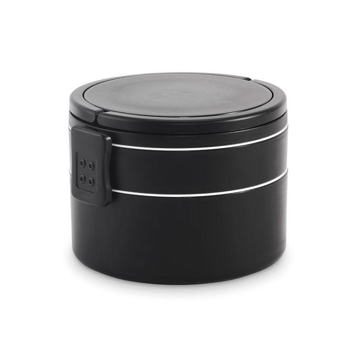 Caserolă PP 2 niveluri 950ml ENSALA Negru