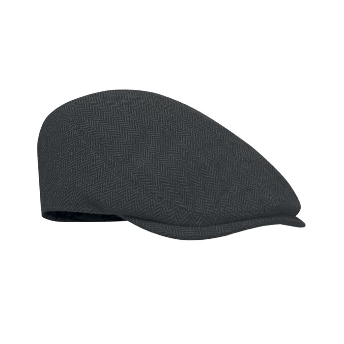 Șapcă plată tip Newsboy 320 gr/m² BLIND PEAK Negru
