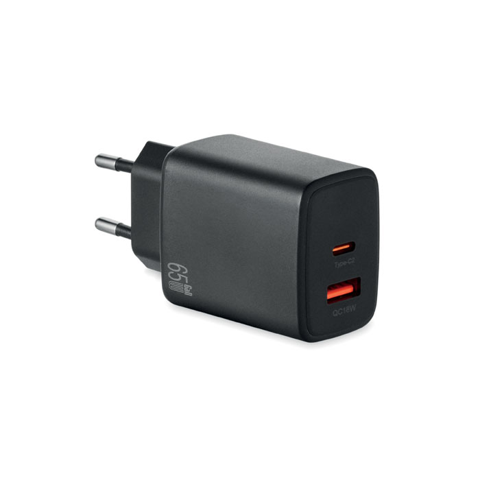 Adaptor/încărcător UE 2 poli EXTEN Negru
