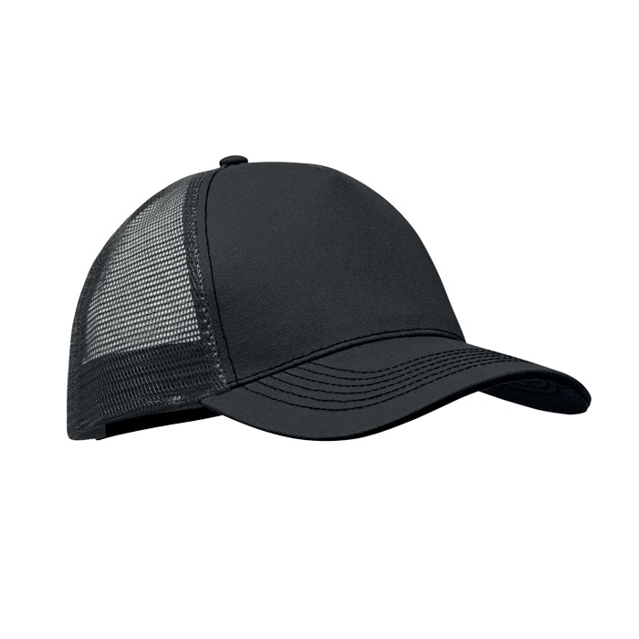 Șapcă trucker cu 5 panele BLIST Negru