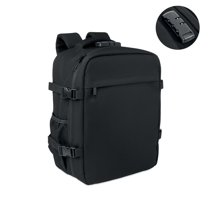 Rucsac RPET de 15" 20L LOCK&GO Negru