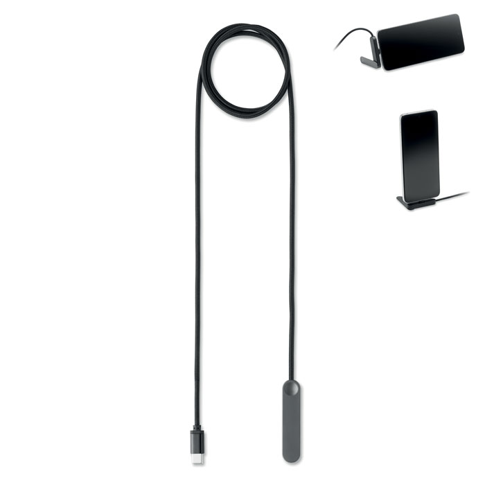 Suport telefon USB-C 60W NIFTY Negru