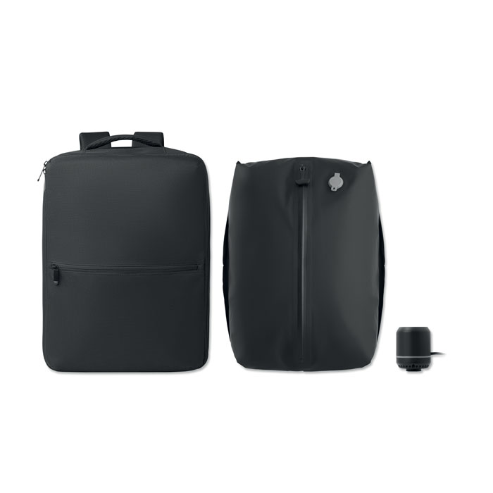 Rucsac RPET cu sac vidat 18L CITYFLOW Negru