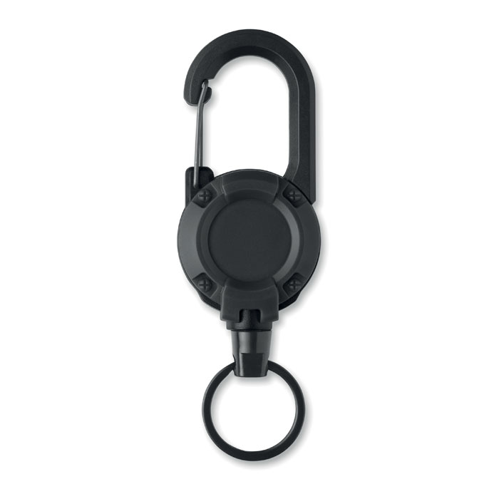 Suport retractabil ecuson STIBA Negru