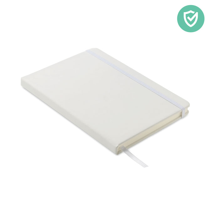 Caiet antibacterian liniat A5 ARCO CLEAN Alb