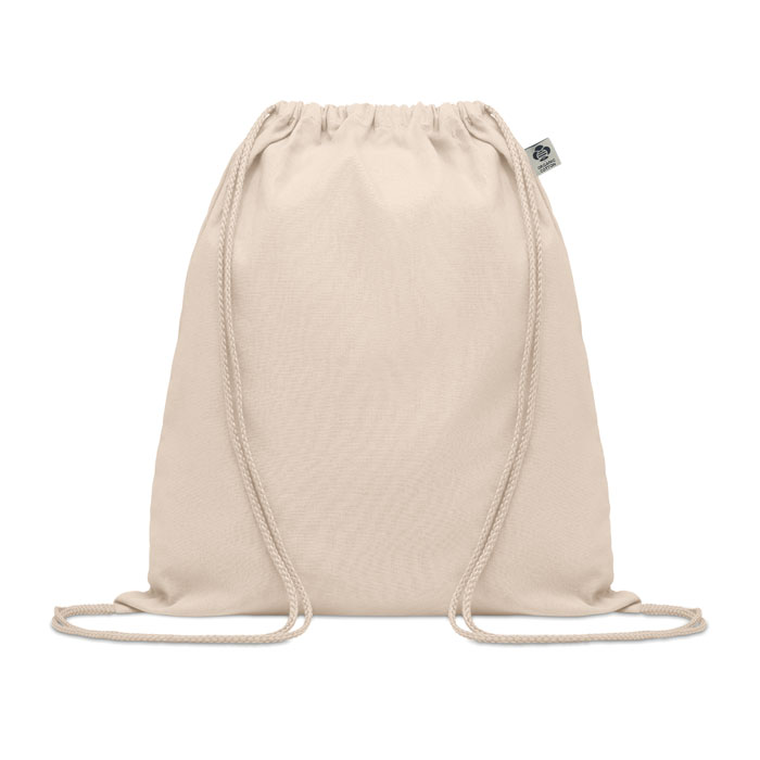 Rucsac cu cordon din bumbac YUKI Bej