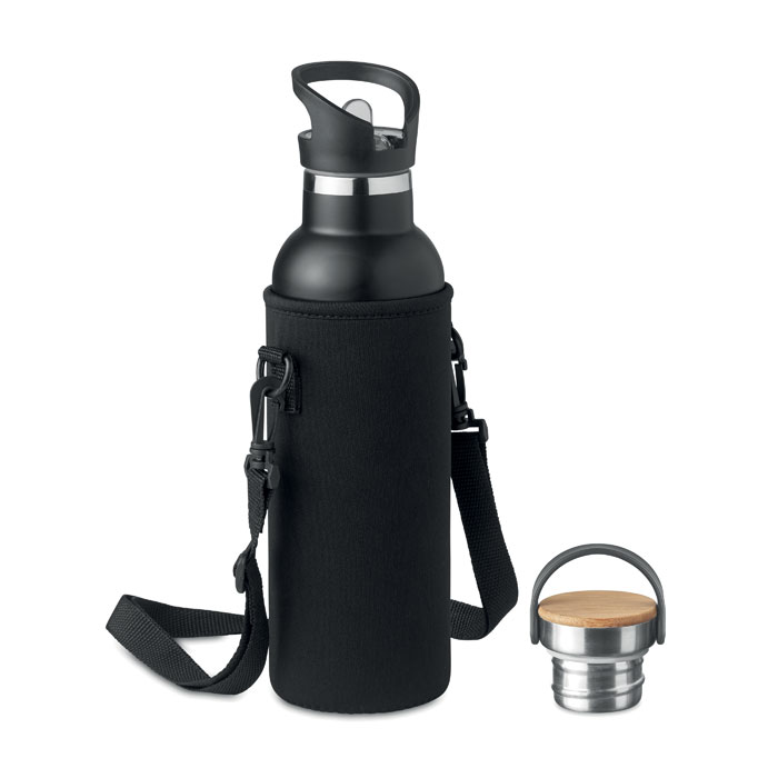 Termos cu perete dublu 700ml TIKSI Negru
